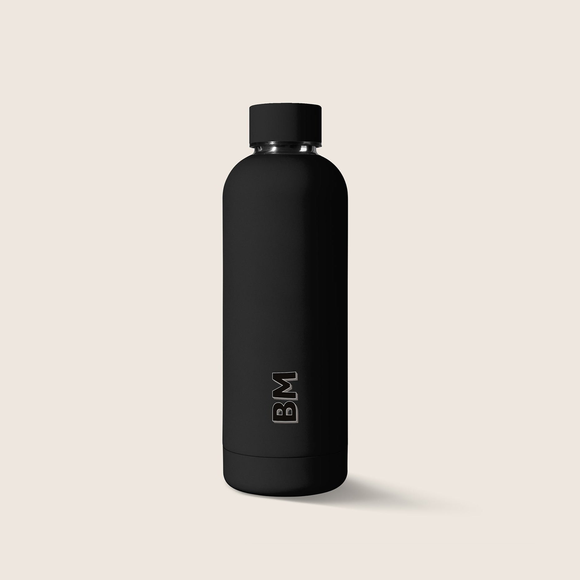 Personalised Eco Black Water Bottle (500 ml)  BE KIND