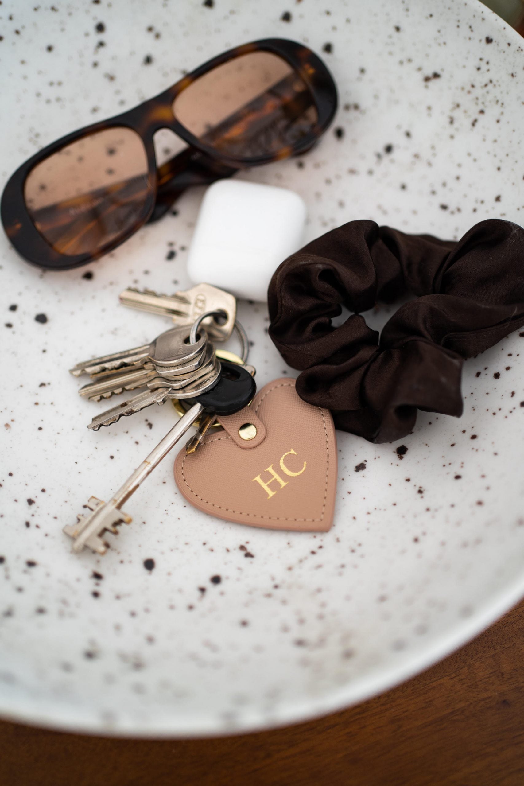 Heart Keyring Nude