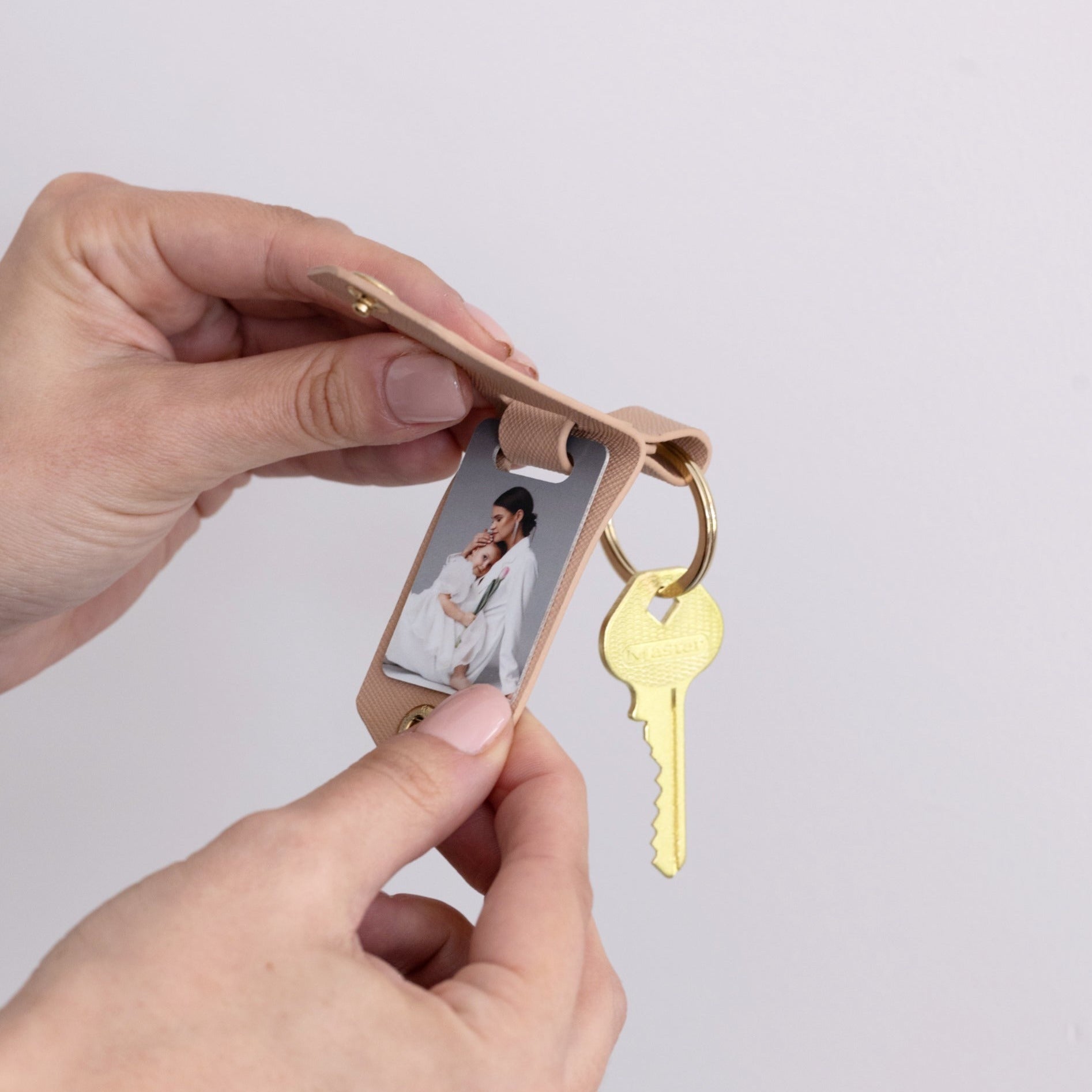 Photo Leather Keyring Nude