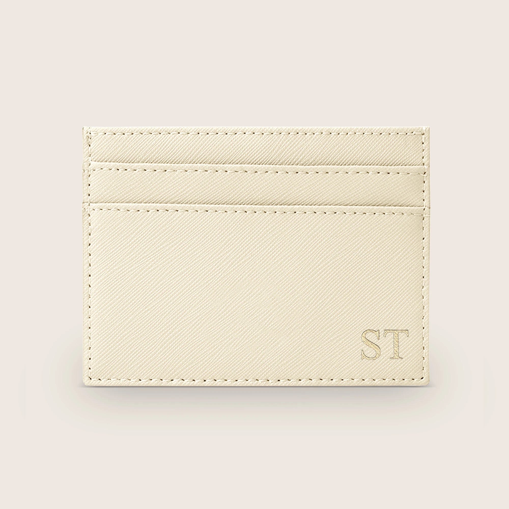 Cardholder - Saffiano Cream