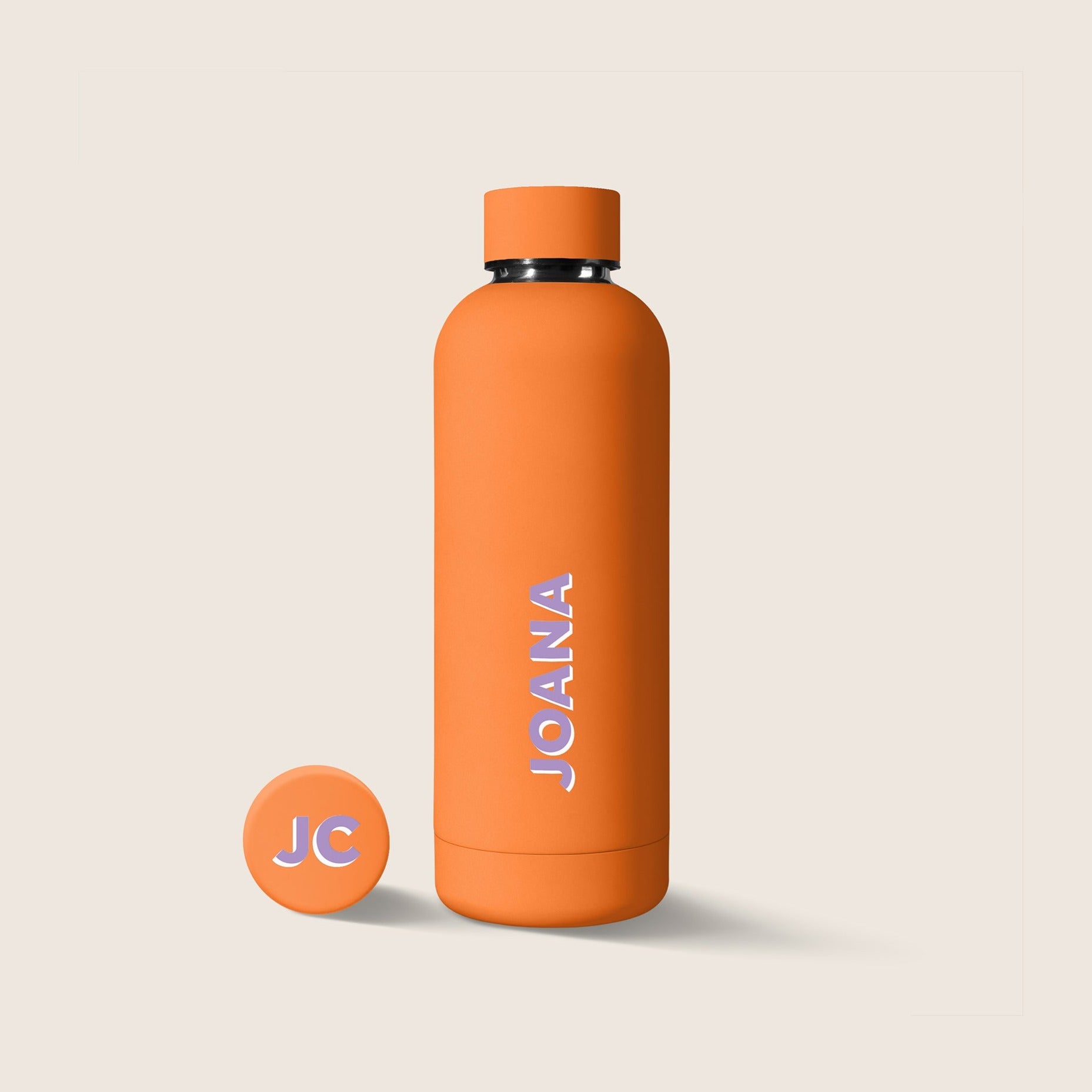 Personalised Eco Orange Water Bottle (500 ml)