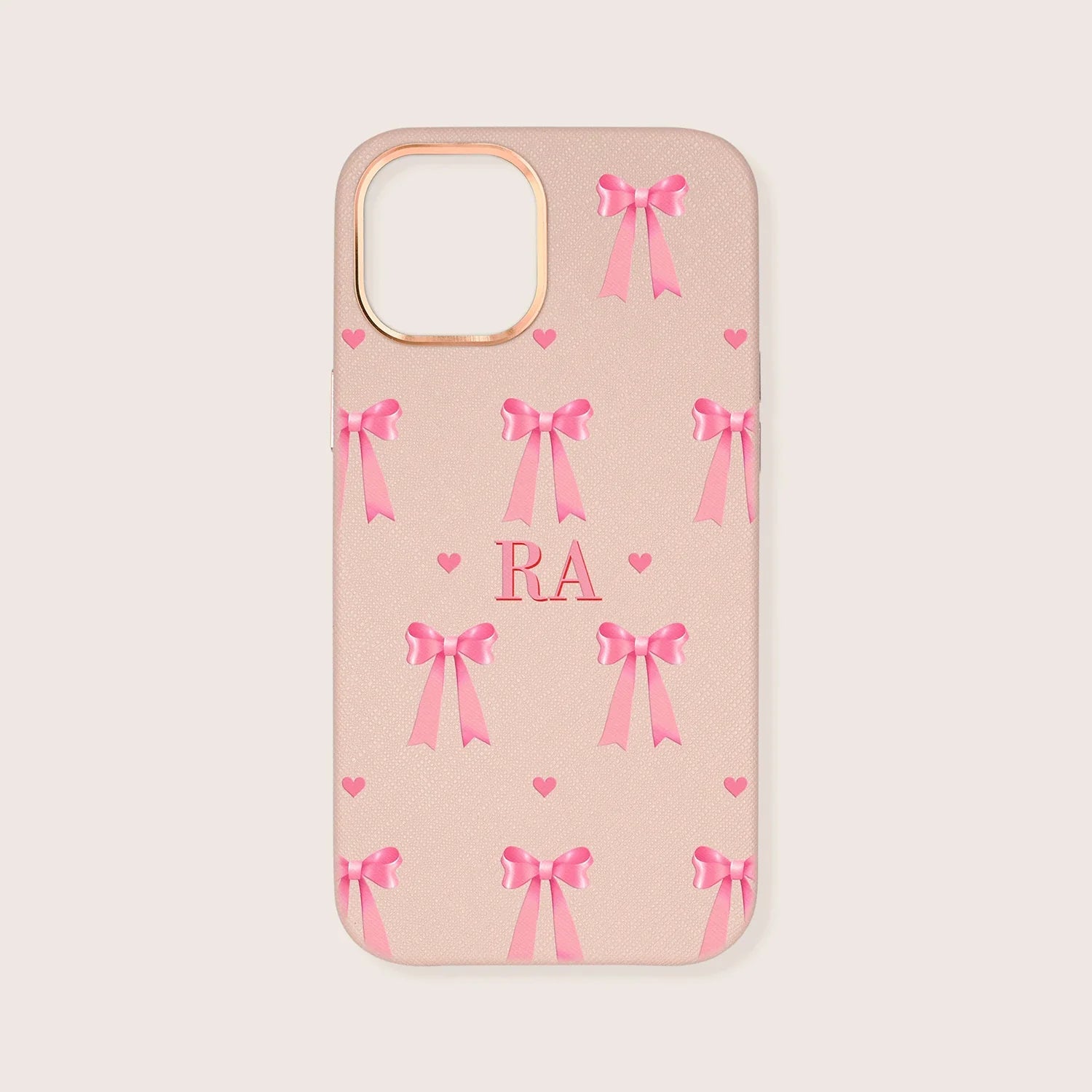 Pink Bow Leather