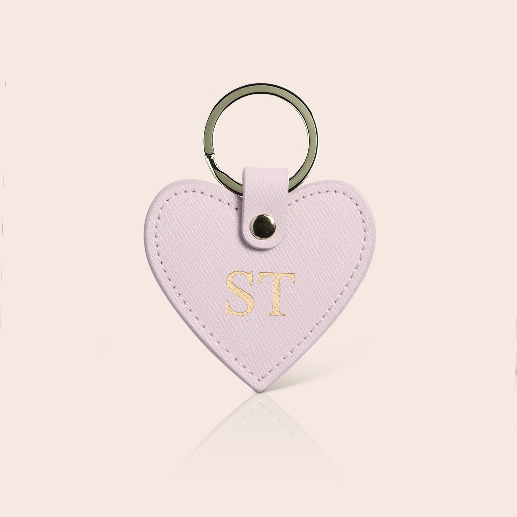 Heart Keyring Light Pink