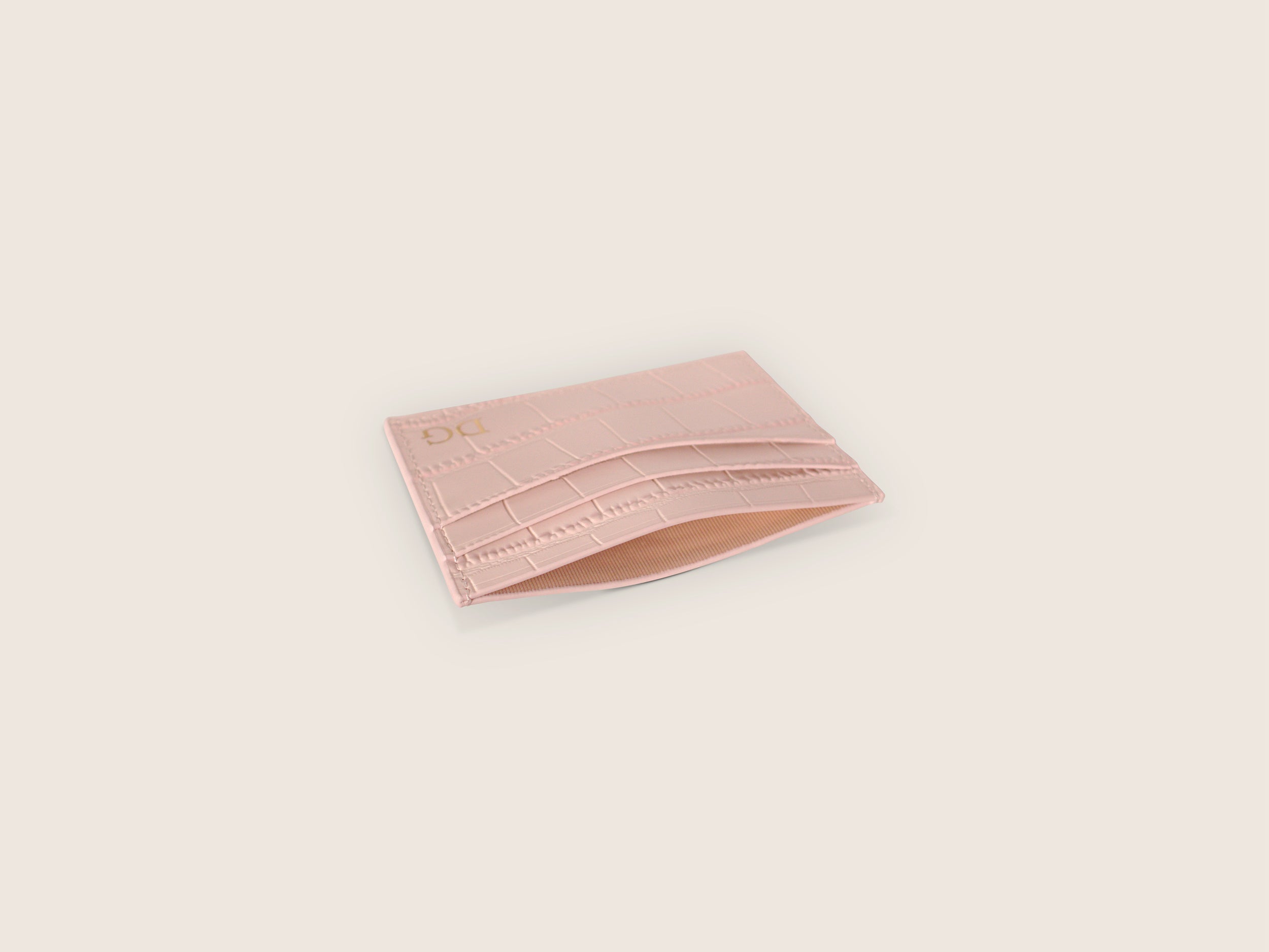 Cardholder - Croc Pink