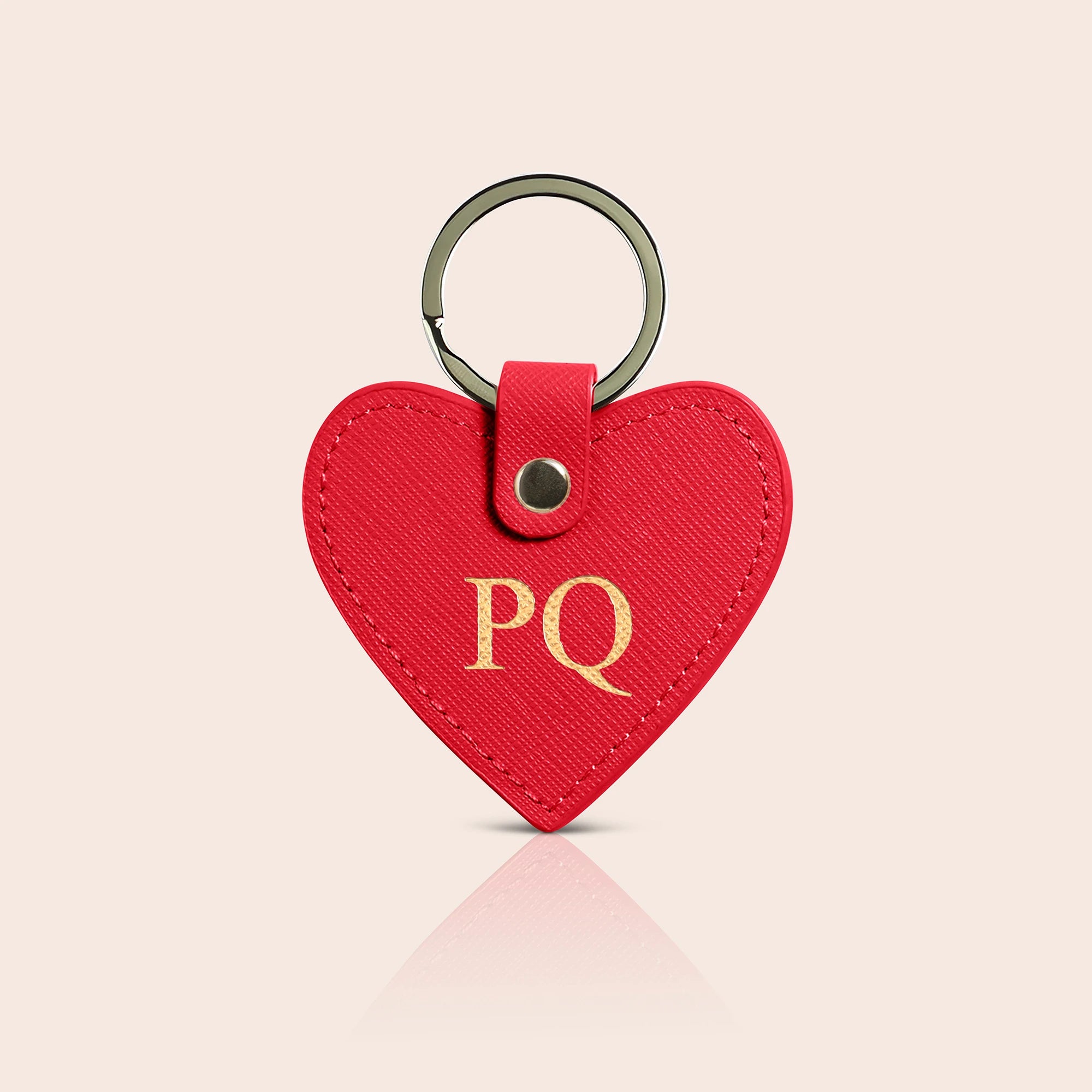 Heart Keyring Red